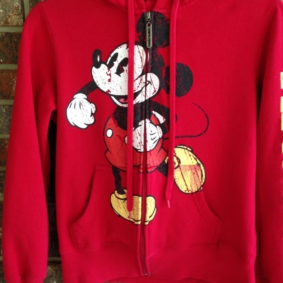 DISNEY Mickey Mouse Hoodie Size Small - Picture 3 of 7